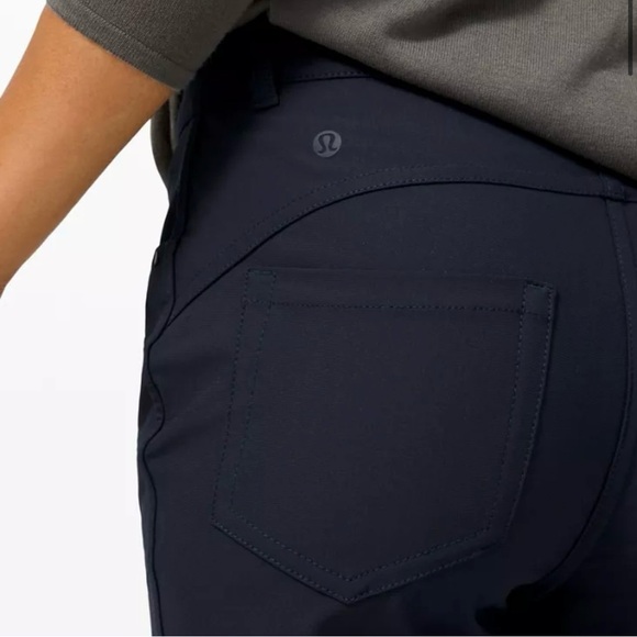 Lululemon city sleek 5 pocket pant ankle chino true navy warpstreme size 8 woman - Picture 4 of 13